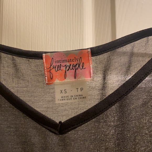 Free People | Intimately | xs | sheer fringe slip NWT - Picture 2 of 4